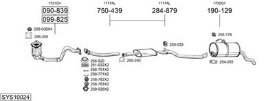Układ wydechowy BOSAL SYS10024