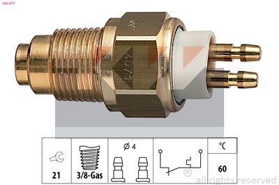 Teplotní spínač, varovná kontrolka chladiva KW 540 071