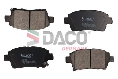 Комплект тормозных колодок, дисковый тормоз DACO Germany 324558 для ASTON MARTIN CYGNET