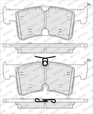 Remblokken set Achter , past: VW CALIFORNIA T7 CAMPER, MULTIVAN T7 1.4H-2.0D 08.21-