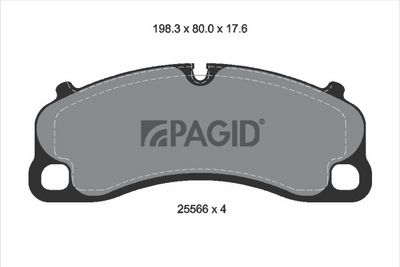 Zestaw klocków hamulcowych, hamulce tarczowe PAGID T2841N