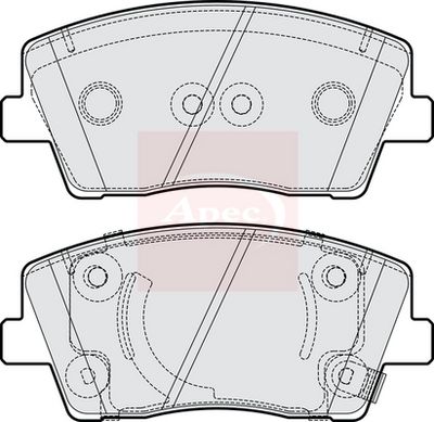 APEC Brake Pad Set, disc brake PAD2262