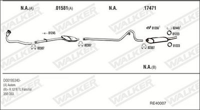Изпускателна система WALKER RE40007