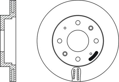 FIT FR0134V Тормозные диски  для HONDA INSIGHT (Хонда Инсигхт)