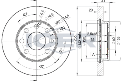 спирачен диск ICER 78BD1440-2
