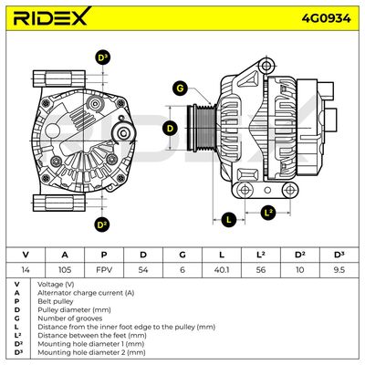 генератор RIDEX 4G0934
