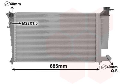 VAN WEZEL Kühler, Motorkühlung (09002135)