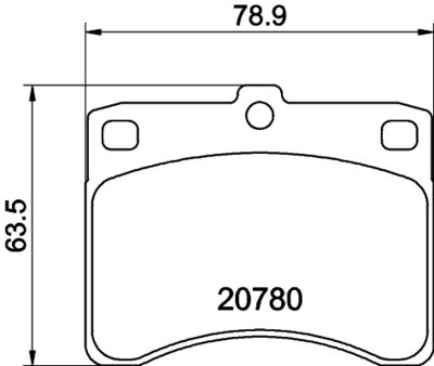 Комплект тормозных колодок, дисковый тормоз MINTEX MDB1429 для DAIHATSU HIJET