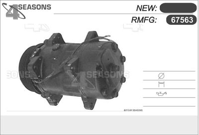 Компрессор, кондиционер AHE 67563 для JEEP CHEROKEE