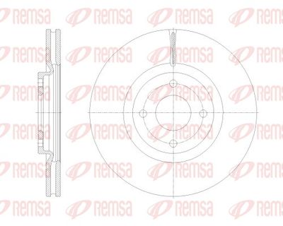 Тормозной диск REMSA 62531.10 для FORD ECOSPORT