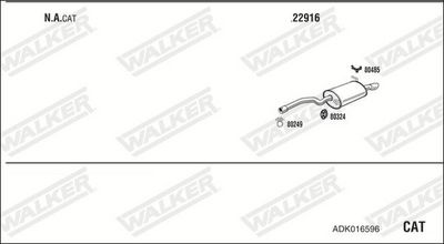 Изпускателна система WALKER ADK016596