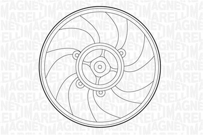 Вентилятор, охлаждение двигателя MAGNETI MARELLI 069422215010 для OPEL CORSA