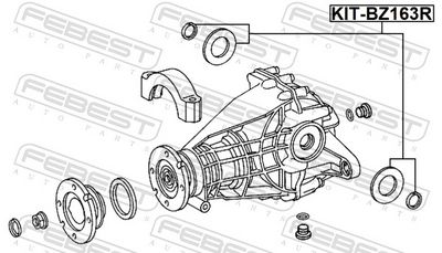SIMERING DIFERENTIAL FEBEST KITBZ163R 1