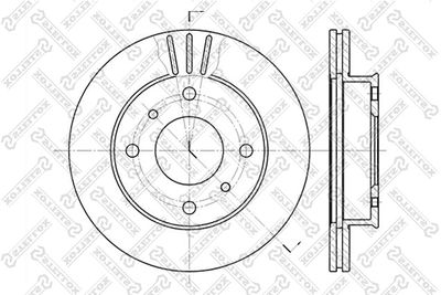 STELLOX 6020-2230V-SX Тормозные диски STELLOX 
