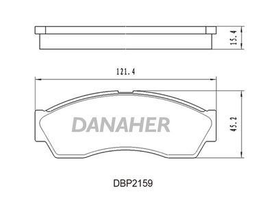 DANAHER DBP2159 Тормозные колодки и сигнализаторы  для ROVER CITYROVER (Ровер Китровер)