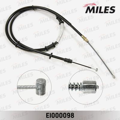 Тросик, cтояночный тормоз MILES EI000098 для FIAT DOBLO