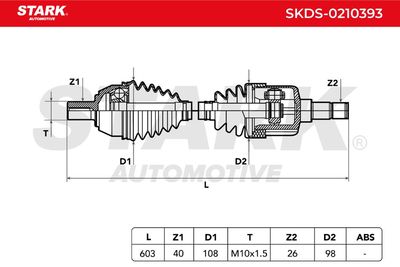 полуоска STARK SKDS-0210393