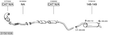 Изпускателна система BOSAL SYS01838