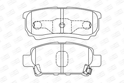 BREMSBELAGSATZ SCHEIBENBREMSE CHAMPION 572547CH 1
