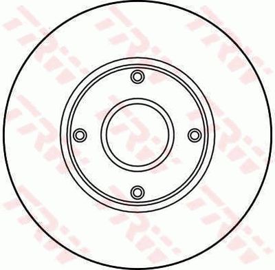 TRW DF2713 Тормозные диски  для DAIHATSU CHARADE (Дайхатсу Чараде)