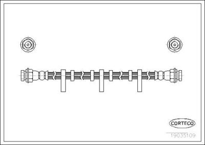 BREMSSCHLAUCH CORTECO 19035109