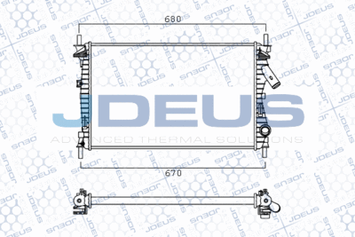 Радиатор, охлаждение двигателя JDEUS M-0120270 для FORD FUSION