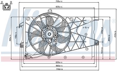 Fan, engine cooling 85199