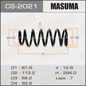 Пружина ходовой части MASUMA CS-2021 для NISSAN CEFIRO