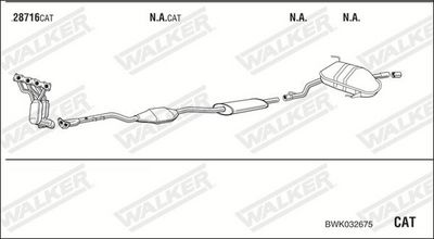 Изпускателна система WALKER BWK032675