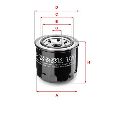 SOFIMA S 2290 R Масляный фильтр  для DAEWOO TICO (Деу Тико)