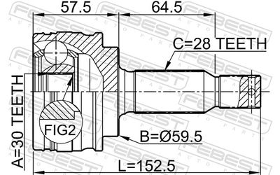 Joint Kit, drive shaft 0410-CY2