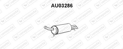 VENEPORTE AU03286 Глушитель выхлопных газов  для AUDI A6 (Ауди А6)
