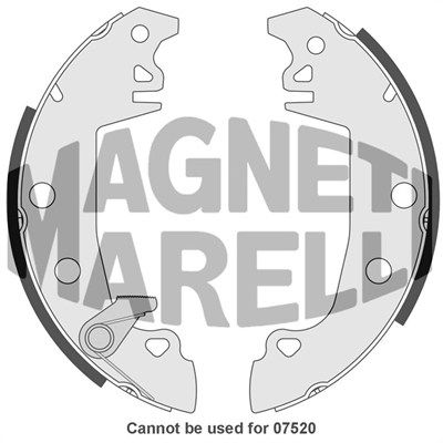 MAGNETI MARELLI 360219192100 Ремкомплект барабанных колодок  для DACIA 1410 (Дача 1410)