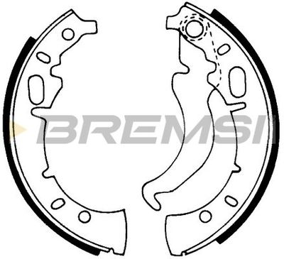 Комплект тормозных колодок BREMSI GF0011 для AUDI 60