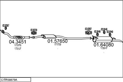 SISTEM DE ESAPAMENT MTS CITR58879A009980
