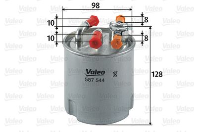 VALEO 587544 Паливний фільтр для DACIA (Дача)