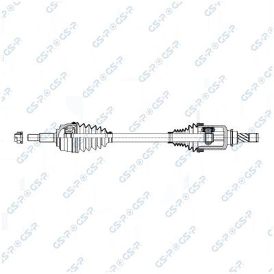 полуоска GSP 257528OL