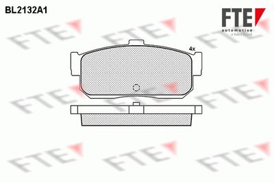 Комплект тормозных колодок, дисковый тормоз FTE BL2132A1 для NISSAN 100NX