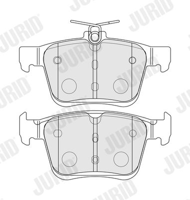 BREMSBELAGSATZ SCHEIBENBREMSE JURID 573409J 1