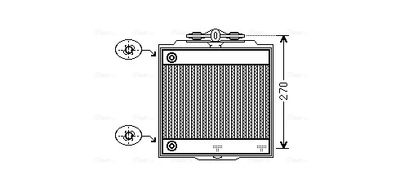 RADIATOR RACIRE MOTOR AVA QUALITY COOLING BW2366