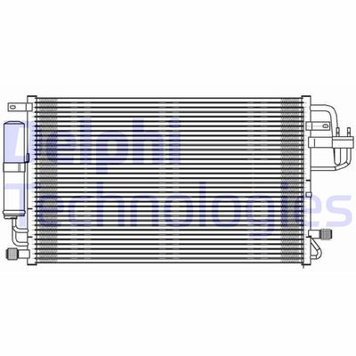 DELPHI TSP0225600 Радиатор кондиционера  для HYUNDAI TUCSON (Хендай Туксон)