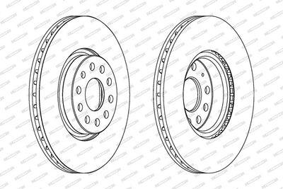 BREMSSCHEIBE FERODO DDF1305C 1