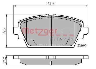 Brake Pad Set, disc brake 1170870