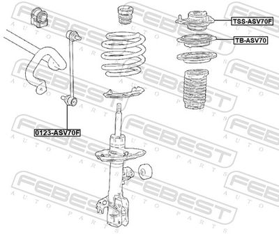 RULMENT SARCINA SUPORT ARC FEBEST TSSASV70F 1