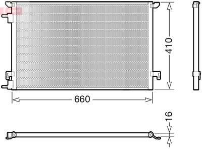DENSO DCN20045 Радиатор кондиционера  для OPEL SIGNUM (Опель Сигнум)