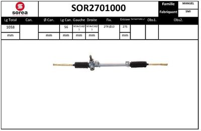 STARTCAR SOR2701000 Насос гидроусилителя руля  для RENAULT CLIO I (B/C57_, 5/357_) 1.4 (B/C57T, B/C57Y)