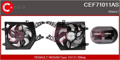 CASCO CEF71011AS Вентилятор системы охлаждения двигателя для RENAULT TWINGO II (CN0_) 1.2 16V (CN0K, CN0V) CASCO CEF71011AS Вентилятор системы охлаждения двигателя для RENAULT TWINGO II (CN0_) 1.2 16V (CN0K, CN0V)