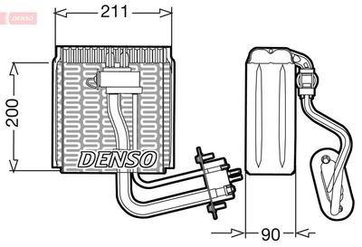 DENSO DEV12002 Випарник для IVECO (Ивеко)