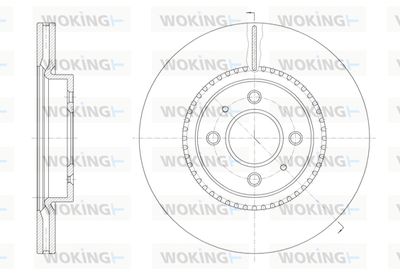 WOKING D61463.10 Тормозные диски WOKING для KIA RIO