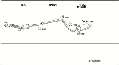 SISTEM DE ESAPAMENT WALKER SKK019226